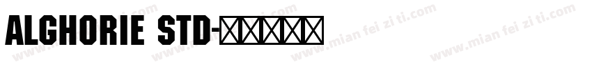Alghorie Std字体转换
